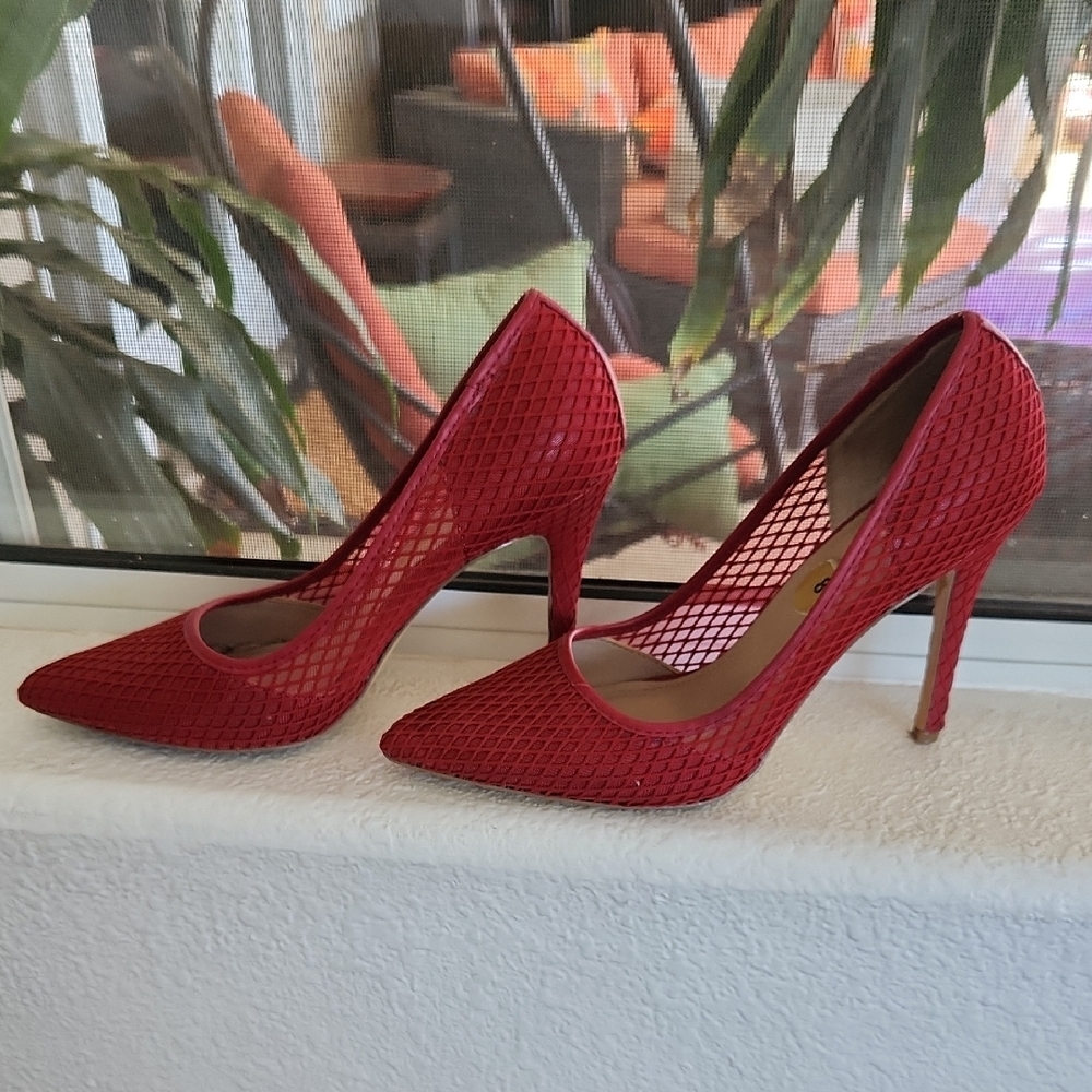 Elegant Red Stiletto Heels